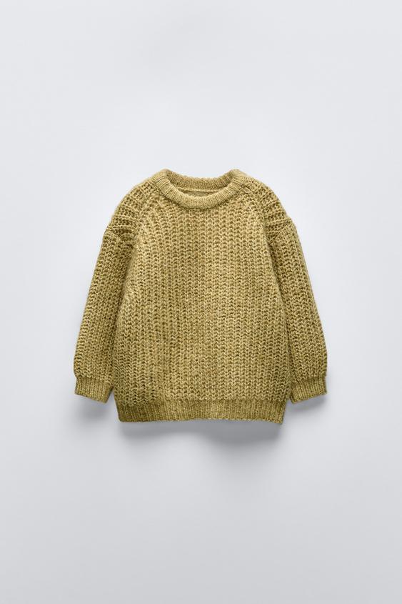 CHUNKY-KNIT SWEATER - Oil | ZARA Thailand