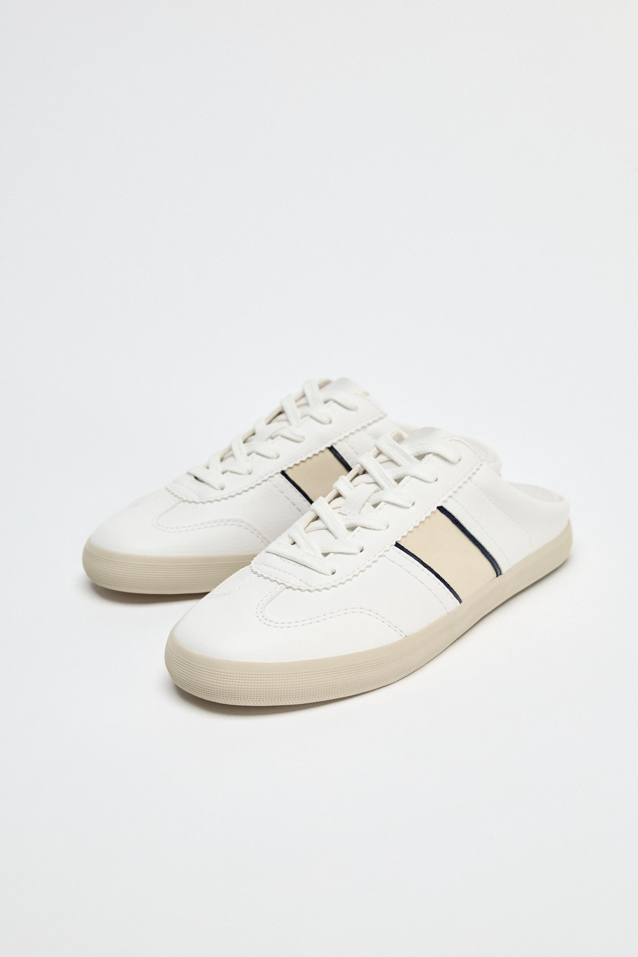 注目の SLINGBACK SNEAKERS - Off White | ZARA United States スツール