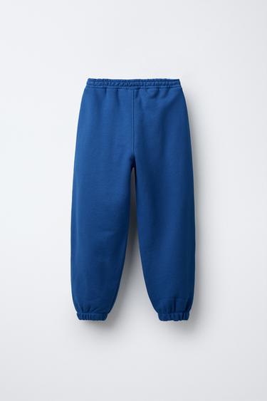 PANTALON DE JOGGING À INSCRIPTION - Bleu de Zara - Image 1