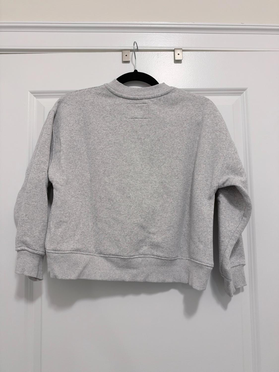 FLOCKED TEXT PRINT SWEATSHIRT - Image 3