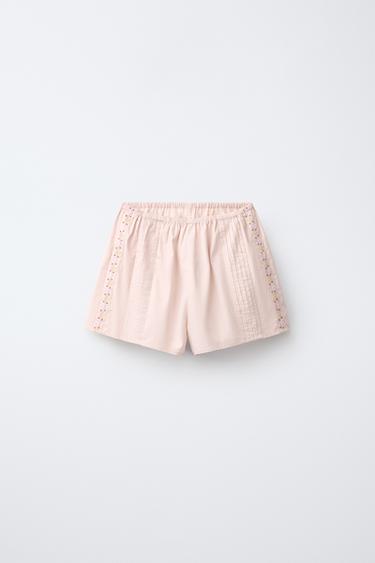 6-14 YEARS/ EMBROIDERED STRAP PYJAMAS - Pale pink by Zara - Image 3