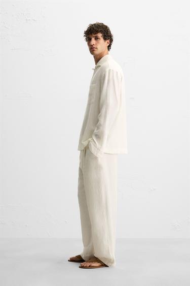 CHEMISE FLUIDE REGULAR FIT - Blanc cassé de Zara - Image 3