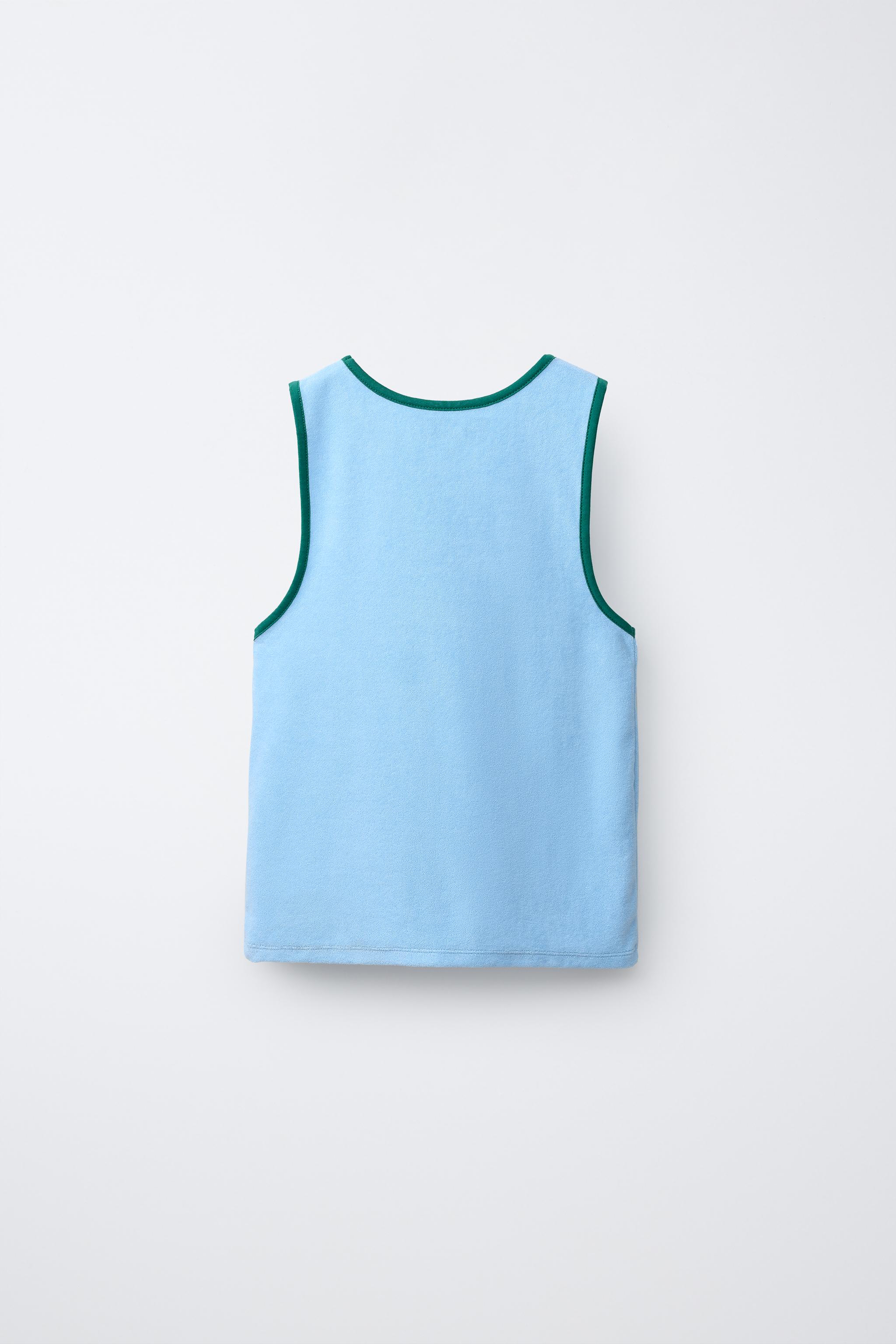 TERRYCLOTH TEXT T-SHIRT