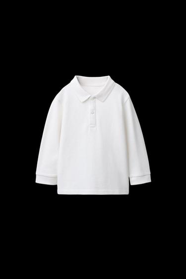 BASIC PIQUÉ POLO SHIRT - White by Zara