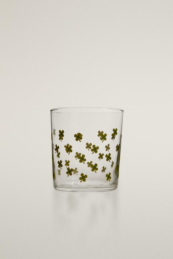 TRANSFER GLASS TUMBLER - Green by Zara - Image 0