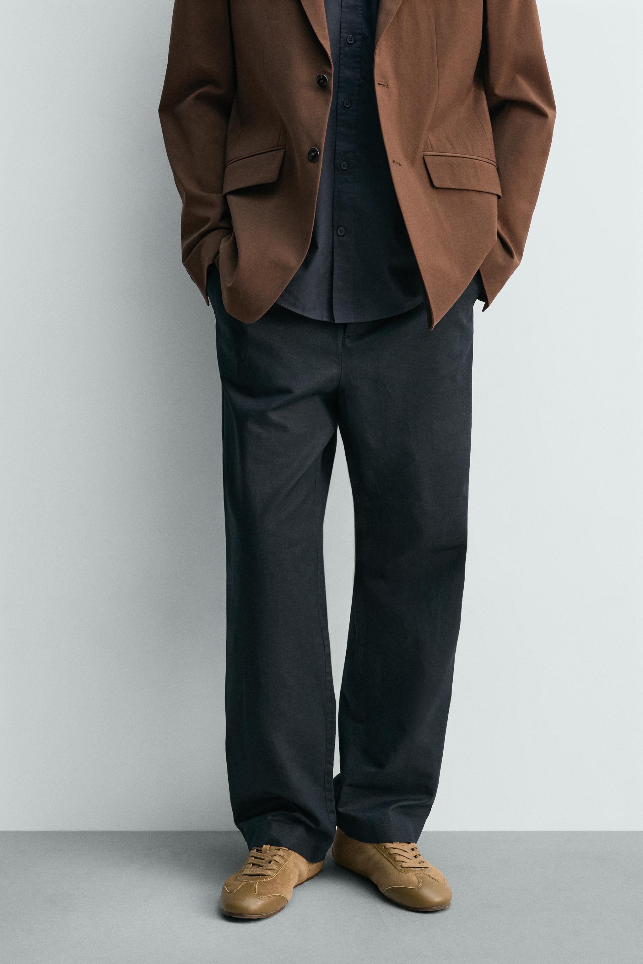 HEMP - COTTON STRAIGHT FIT PANTS
