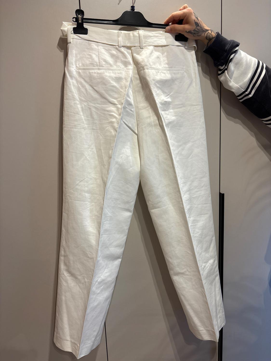 COTTON - LINEN SUIT TROUSERS - Image 2
