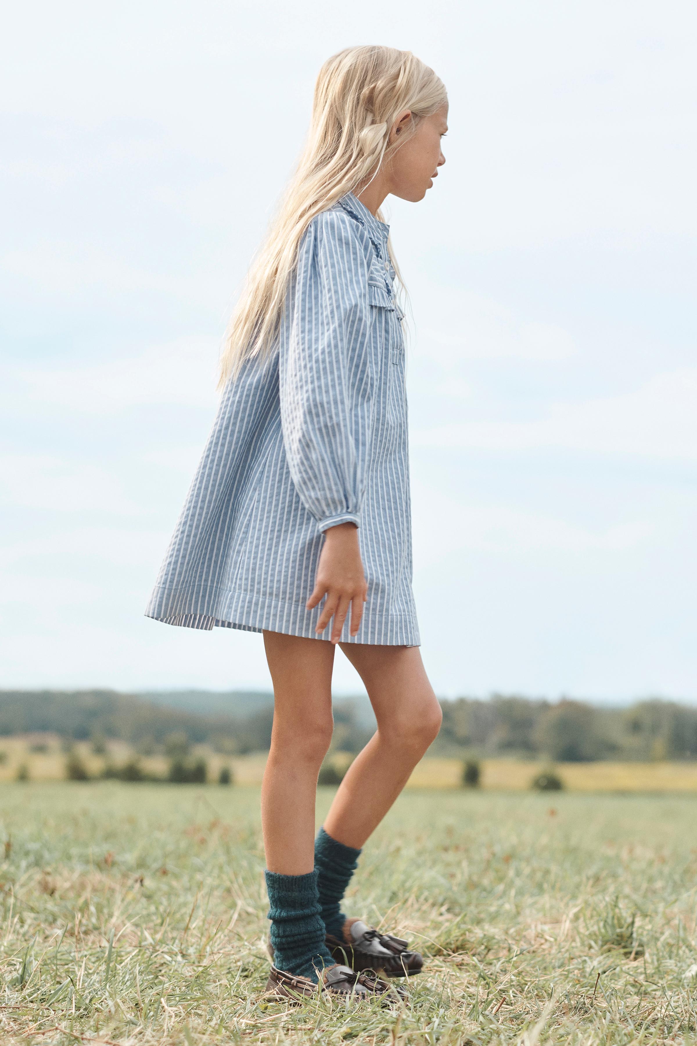 LIMITED EDITION ストライプ柄ワンピース - ストライプ | ZARA