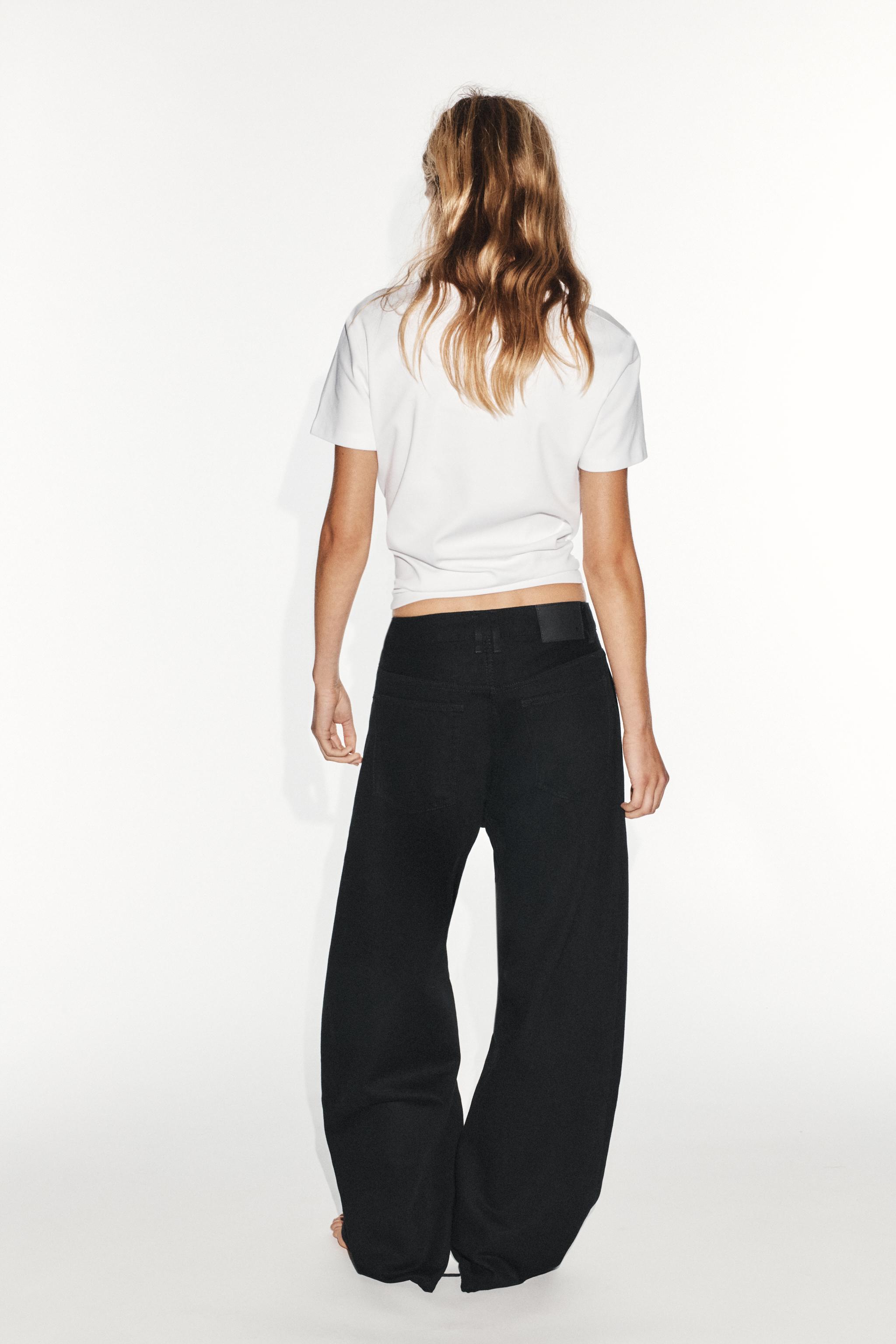 Женские джинсы Zara TRF MID-RISE BALLOON JEANS — фото 6