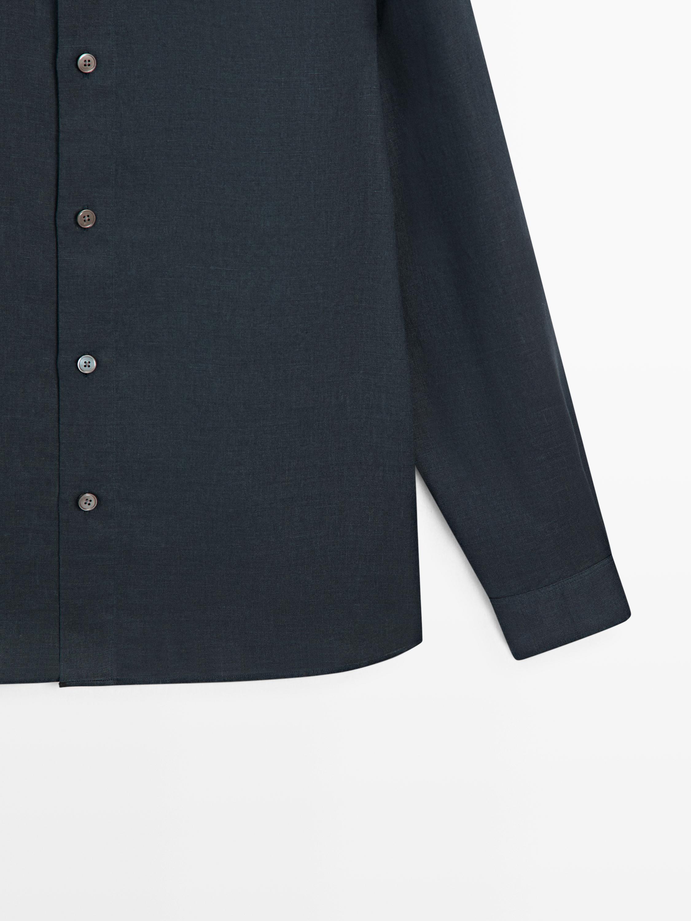 Chemise regular fit 100 % lin lourd