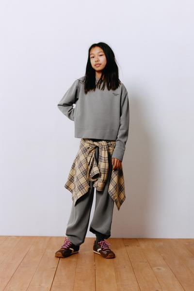 PANTALON WIDE LEG CÔTELÉ AVEC MODAL