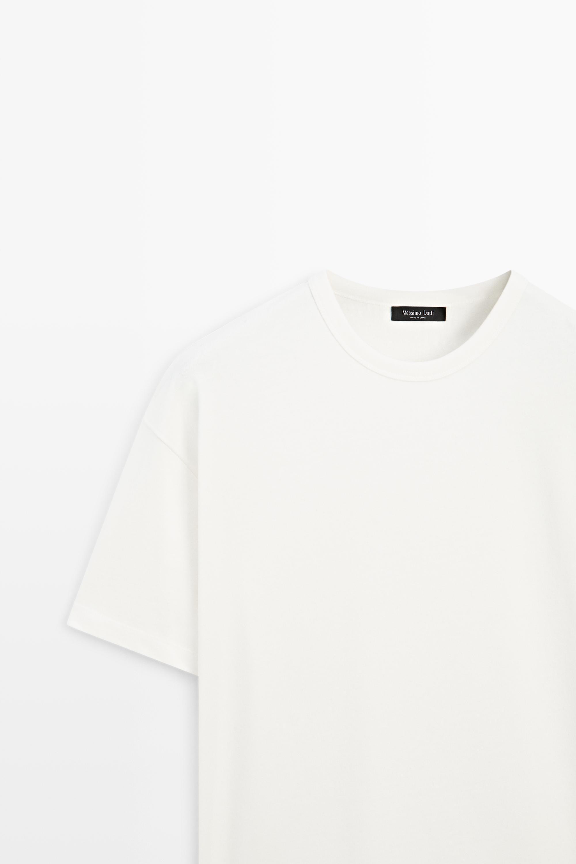 T-shirt boxy manches courtes 100 % coton