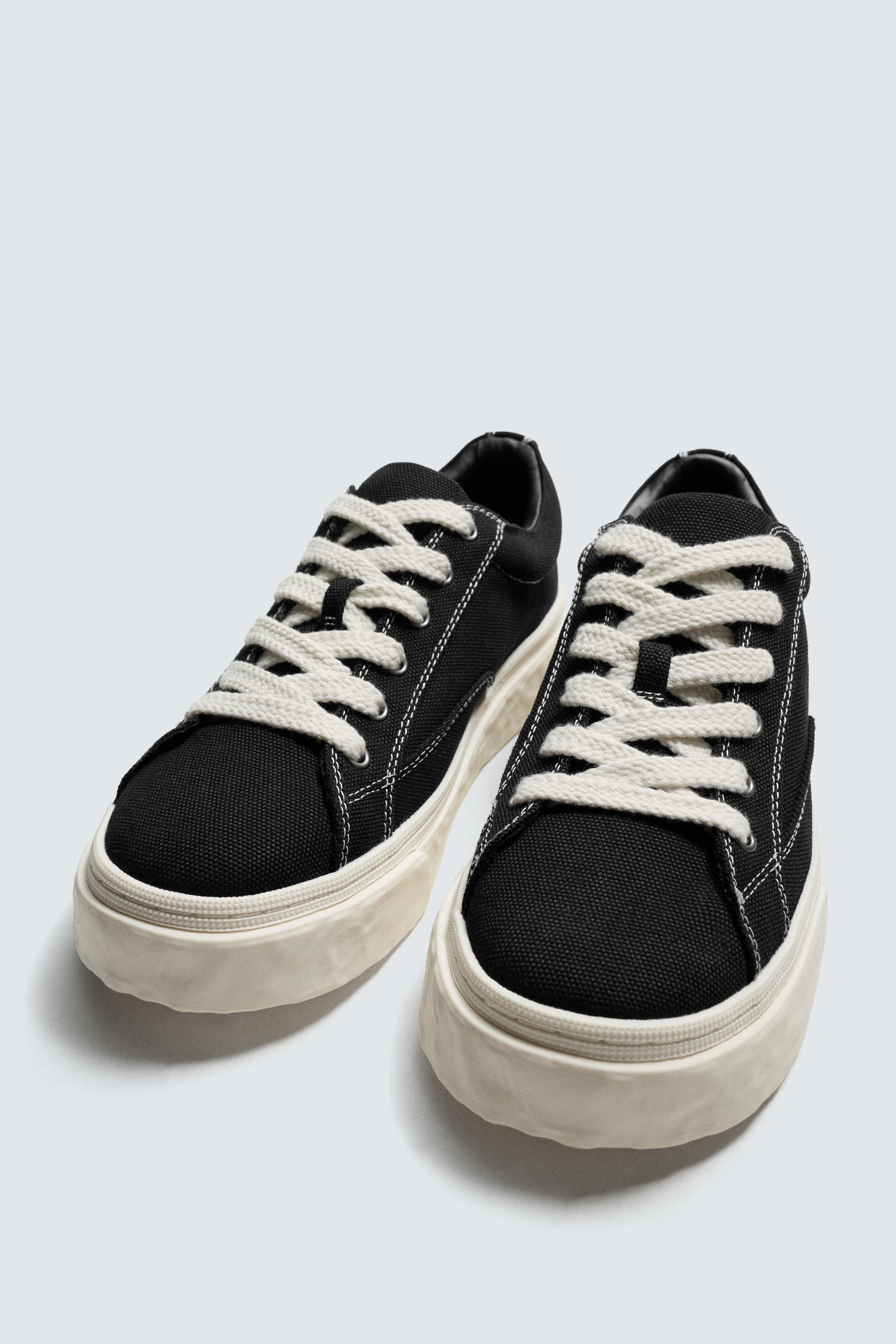 ZAPATILLA TEJIDO VOLUMEN Negro ZARA España