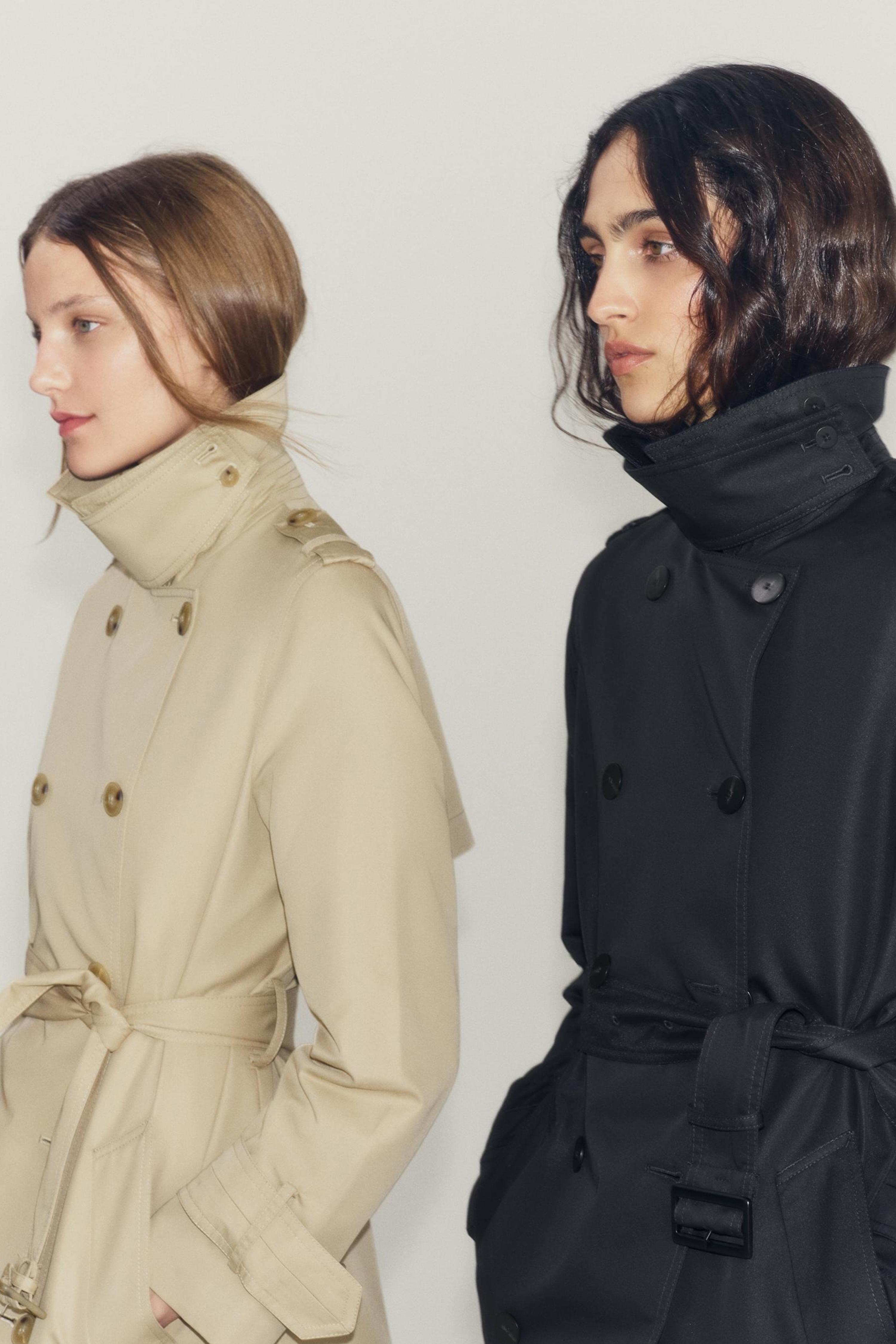 Kei☆美品☆ZARA 麻混ストライプロングジャケットパンツセット