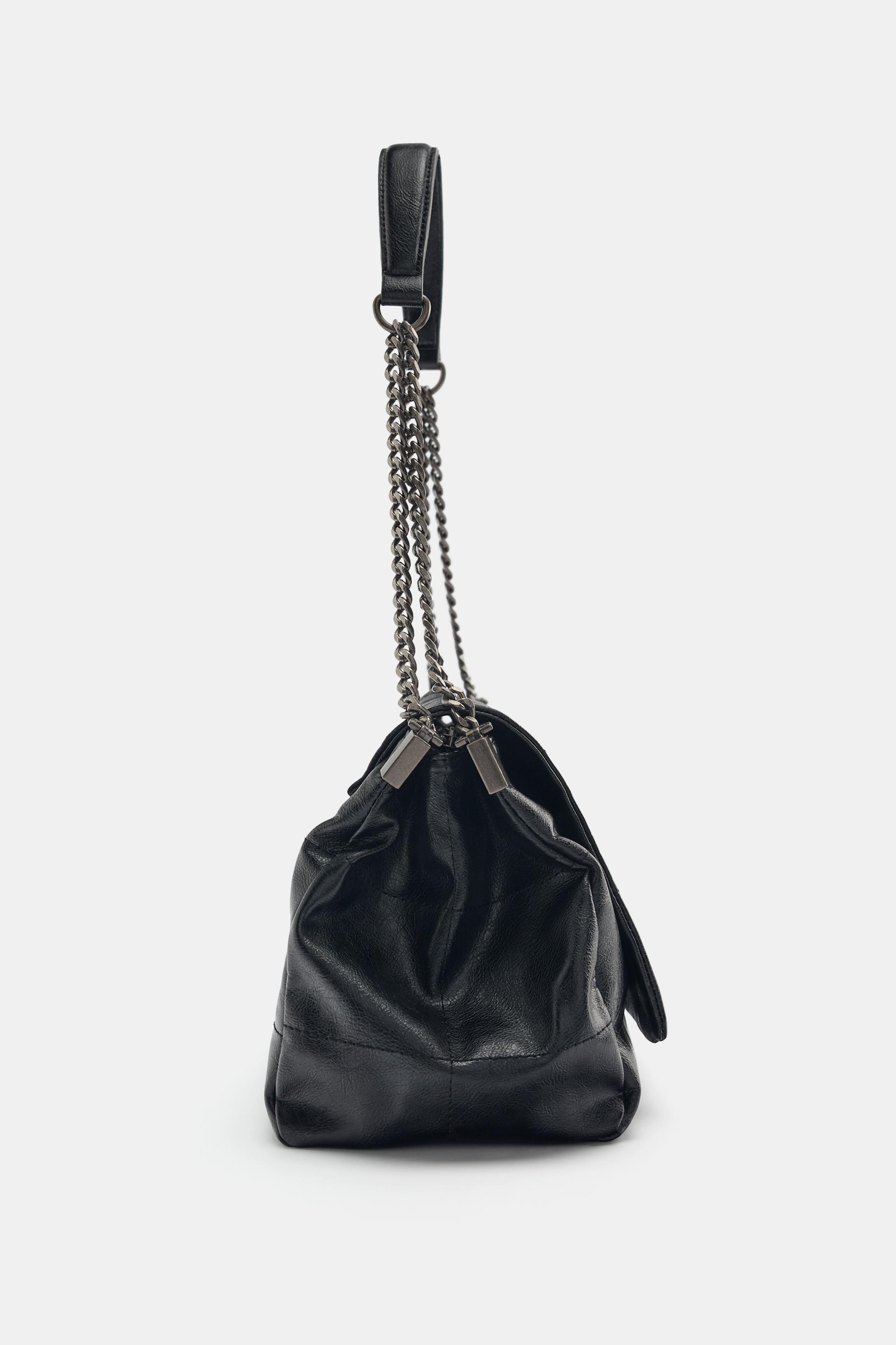 ZARA rocker トートバッグ 新品タグつき 黒 ZARA ROCKER トートバッグ 