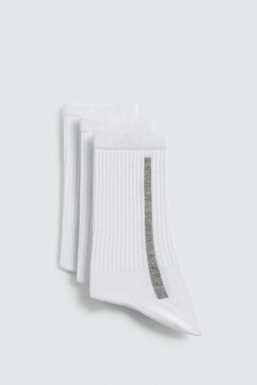 LOT DE 3 PAIRES DE CHAUSSETTES À BANDES - divers de Zara - Image 0