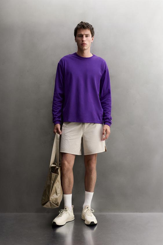 CAMISETA TÉCNICA MANGA LARGA ENTRENAMIENTO - Morado de Zara - Imagen 0
