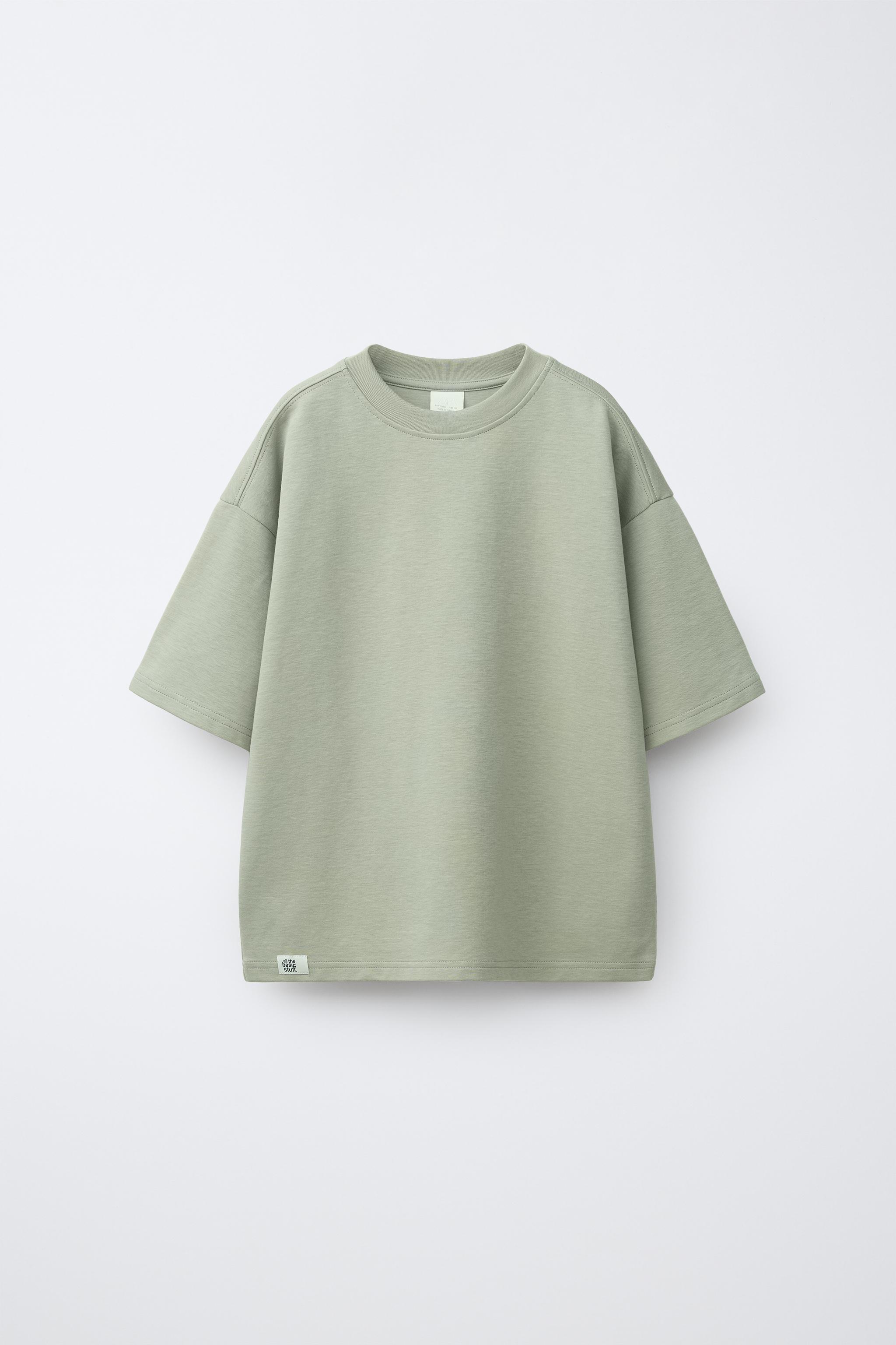 インターロック無地Tシャツ - モールグレー | ZARA Japan / 日本