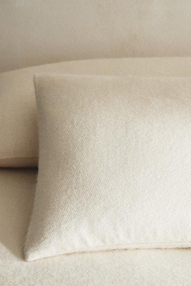 HOUSSE DE COUSSIN COTON EFFET CACHEMIRE - Blanc cassé de Zara - Image 5