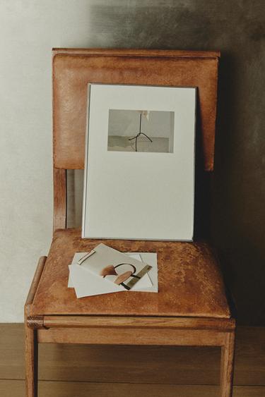 SILVER PHOTO FRAME WITH INTERCHANGEABLE PASSE-PARTOUT - Silver by Zara