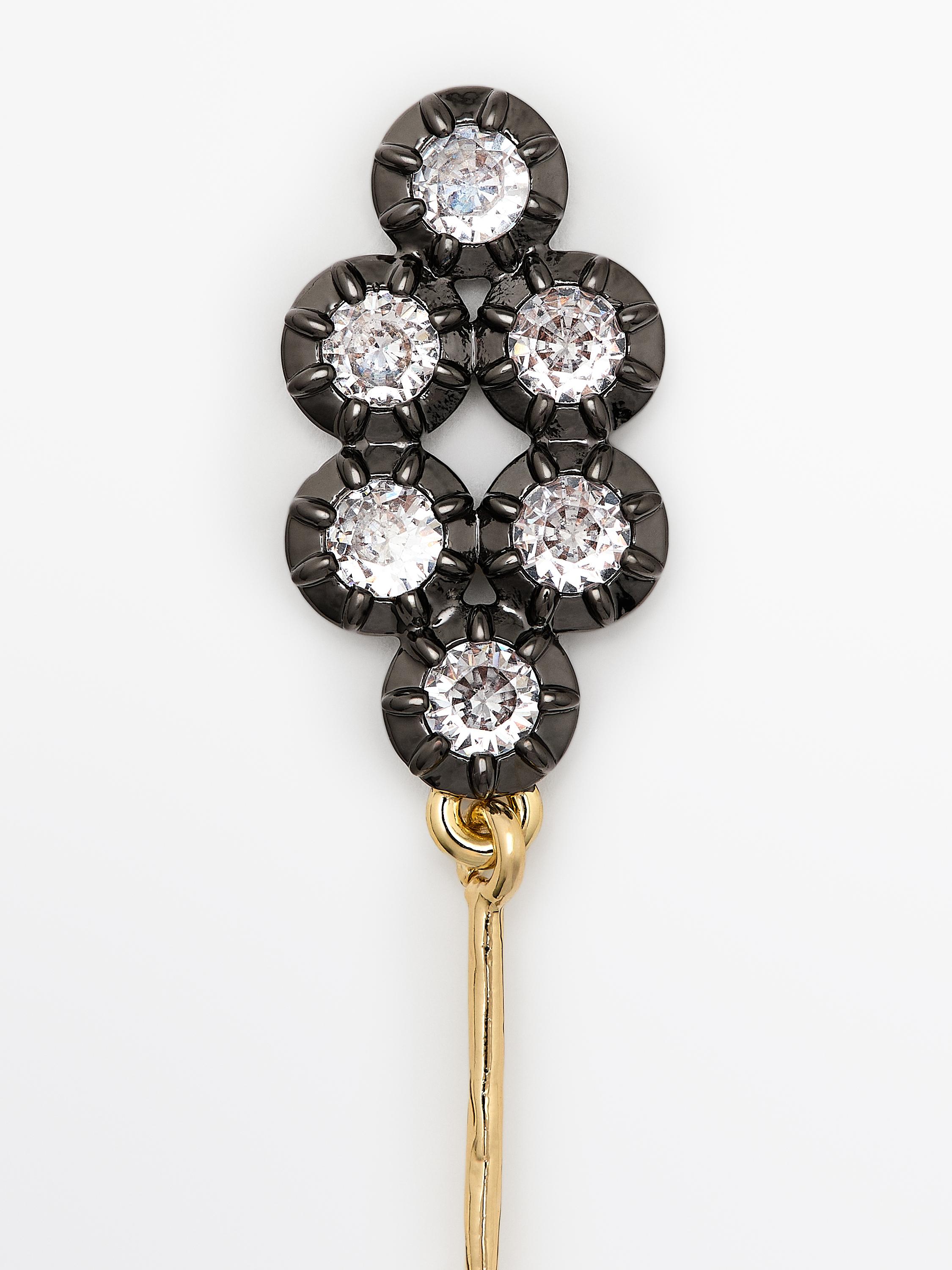 Antique rhinestone earrings