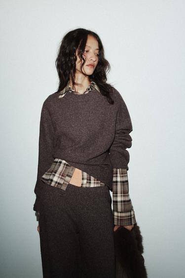 PANTALONS AMPLES SOFT - Marró vigoureux de Zara