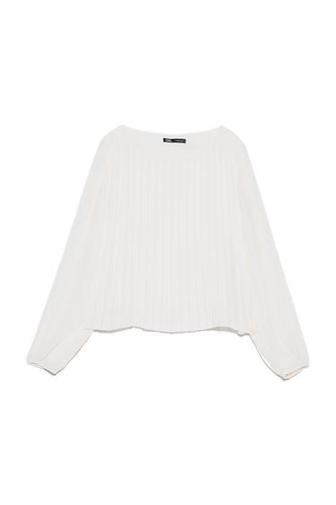 FINE PLEATED BLOUSE