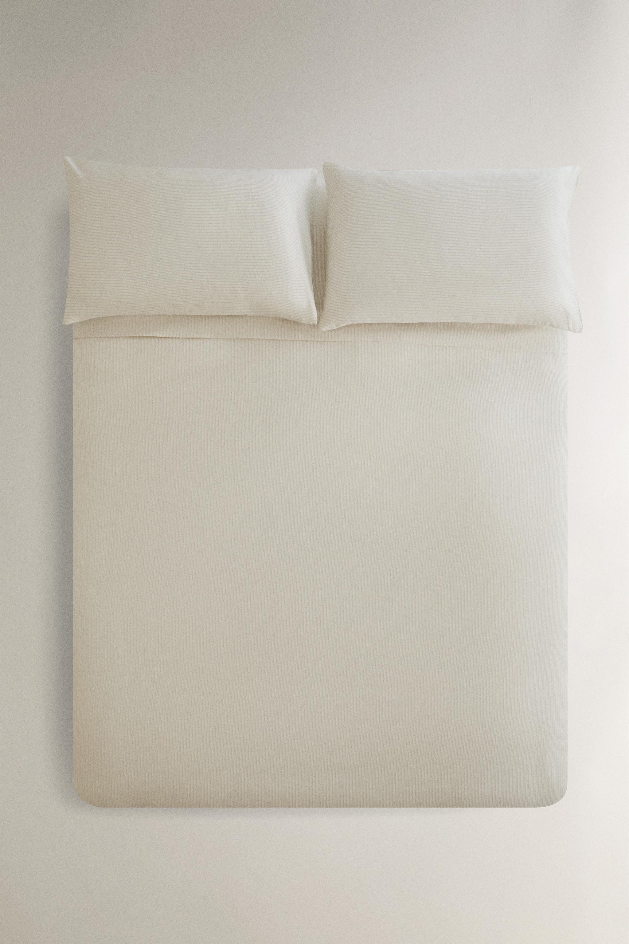 HOUSSE DE COUETTE SATIN RAYURES (300 FILS)
