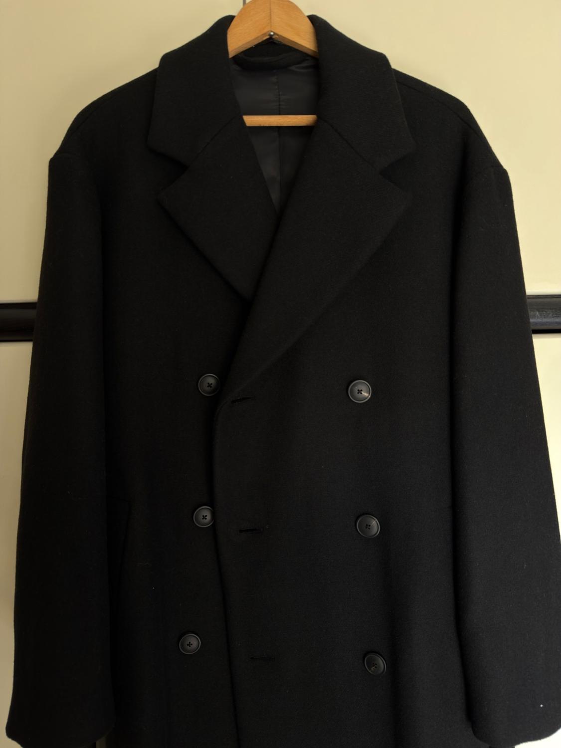 DOUBLE-BREASTED COAT WITH BELT - Image 2
