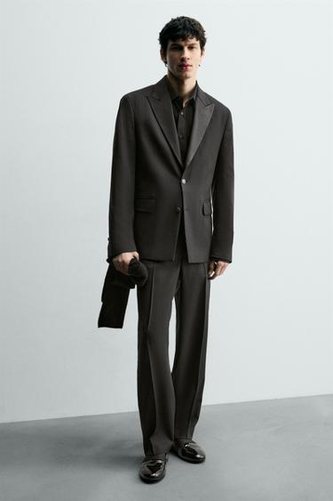 MOCASÍN VESTIR EFECTO ACHAROLADO - Negro de Zara - Imagen 0