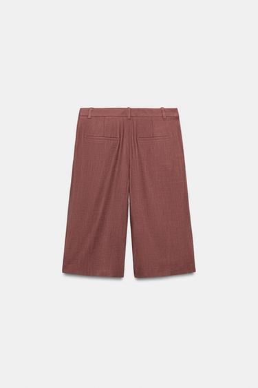 BERMUDA LONGUE AVEC LIN - MARSALA de Zara - Image 6