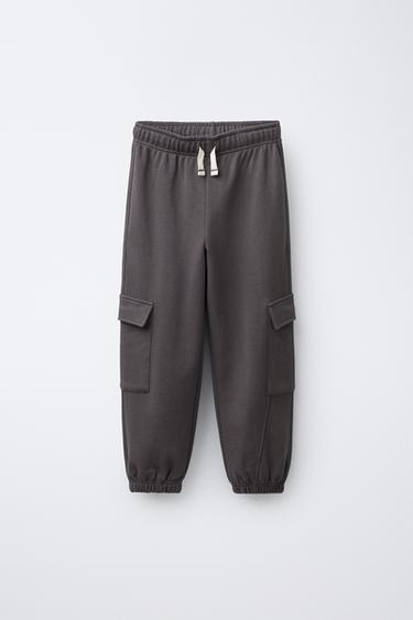 CARGO JOGGER TROUSERS - Brown / Taupe by Zara