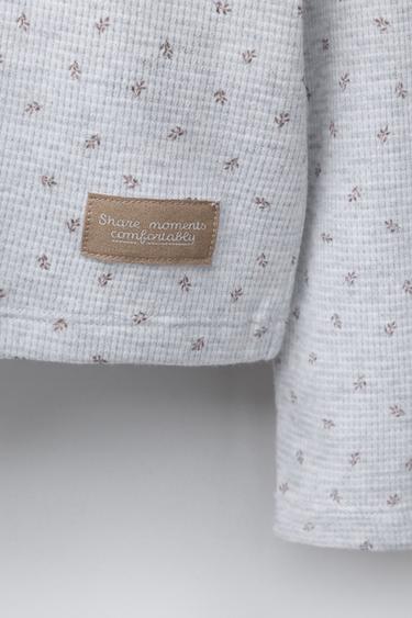 6-14 ANS/ PYJAMA WAFFLE FLEURS - Gris chiné de Zara - Image 5