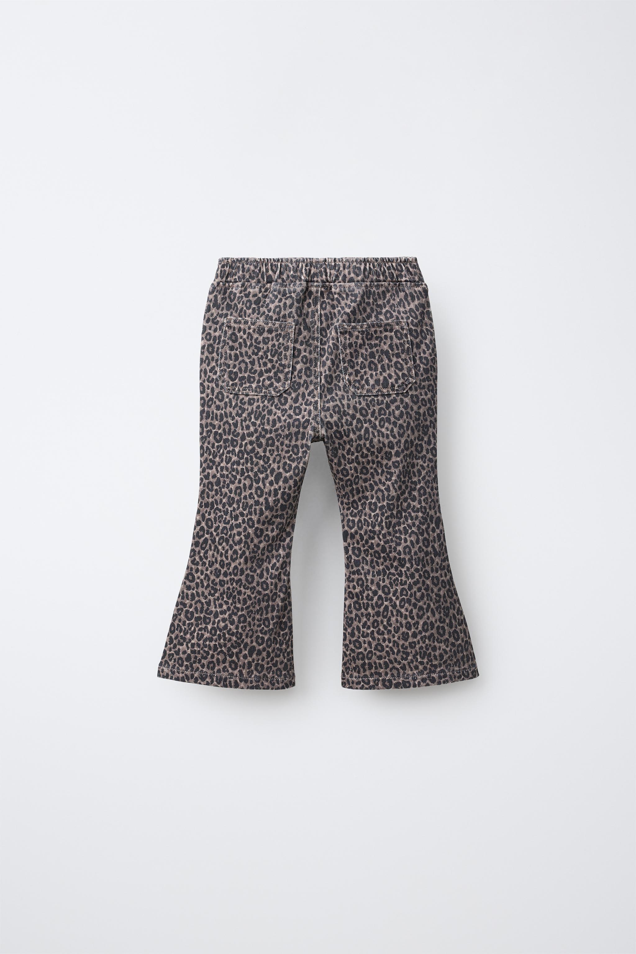 Детские джинсы Zara ANIMAL PRINT FLARE JEANS — фото 2
