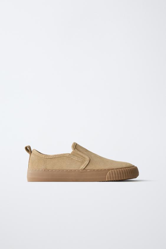 BAMBA BAREFOOT PIEL - Marrón de Zara - Imagen 0