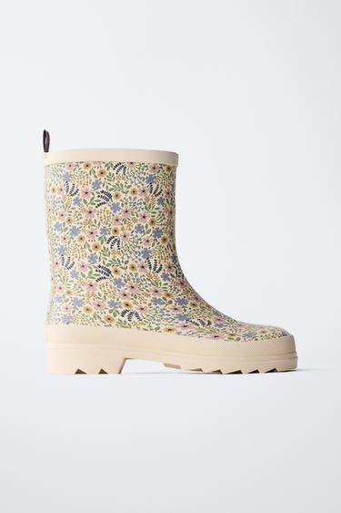 FLORAL WELLIES - White by Zara