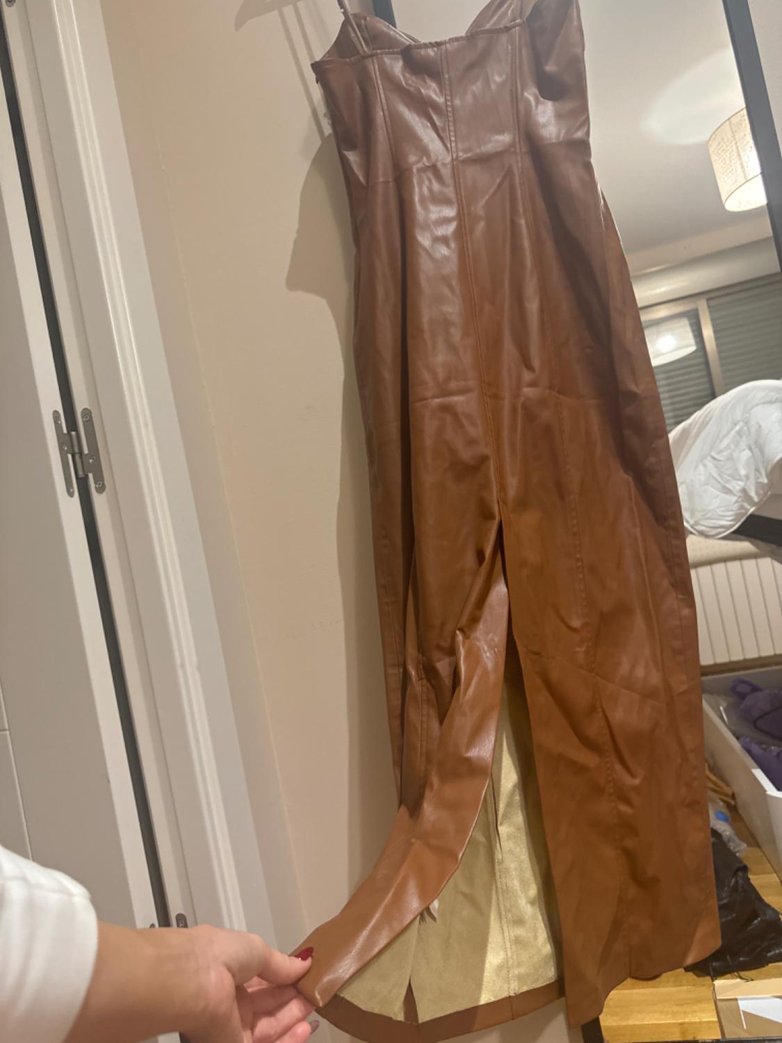 FAUX LEATHER DRESS - Image 2
