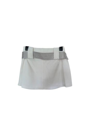 RHINESTONE BELTED SKORT