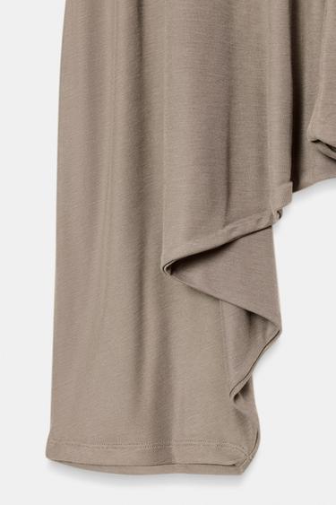 PANTALON BOUFFANT FLUIDE - Camel clair de Zara - Image 5