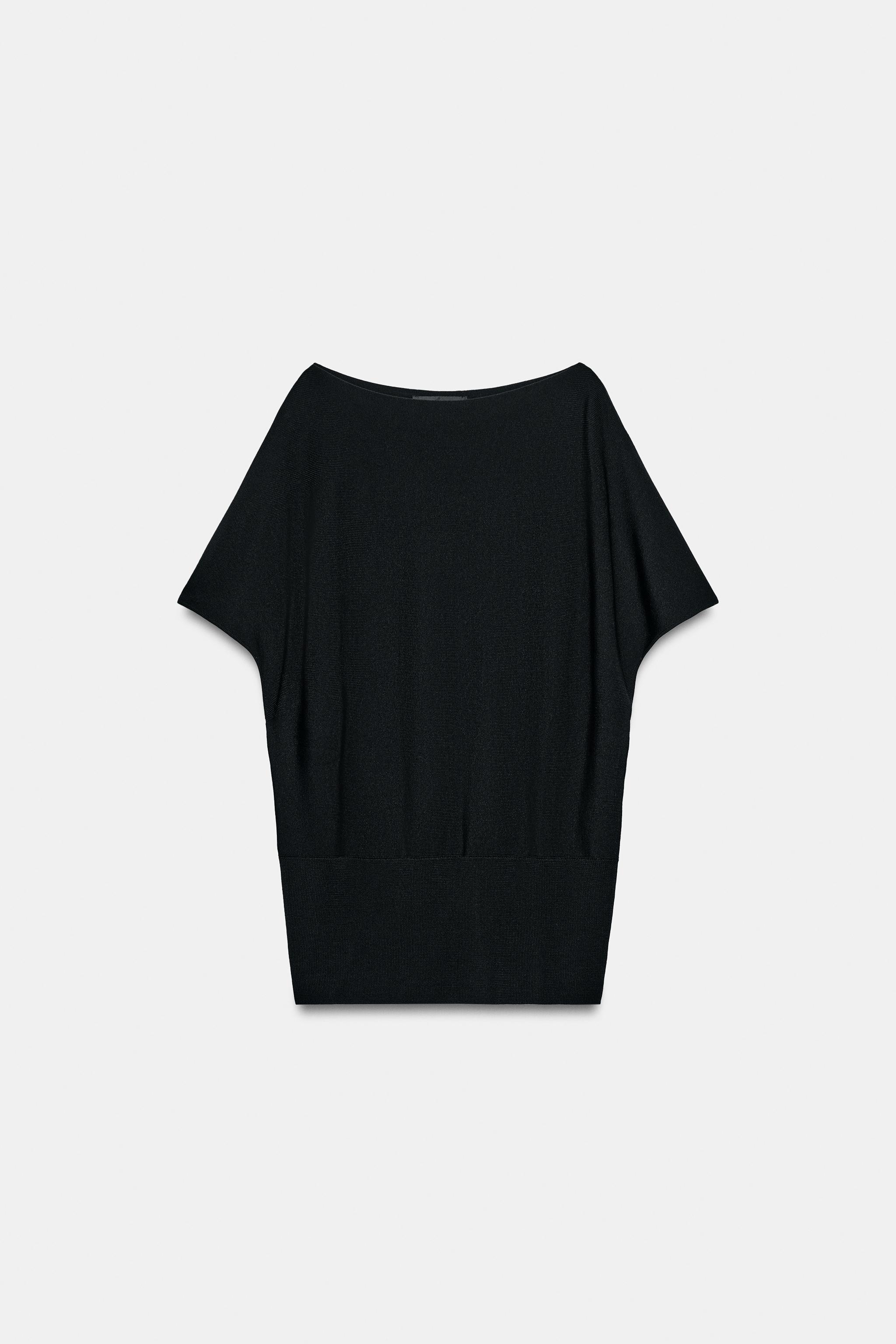 BOAT NECK KNIT TOP - Mid-red | ZARA United States