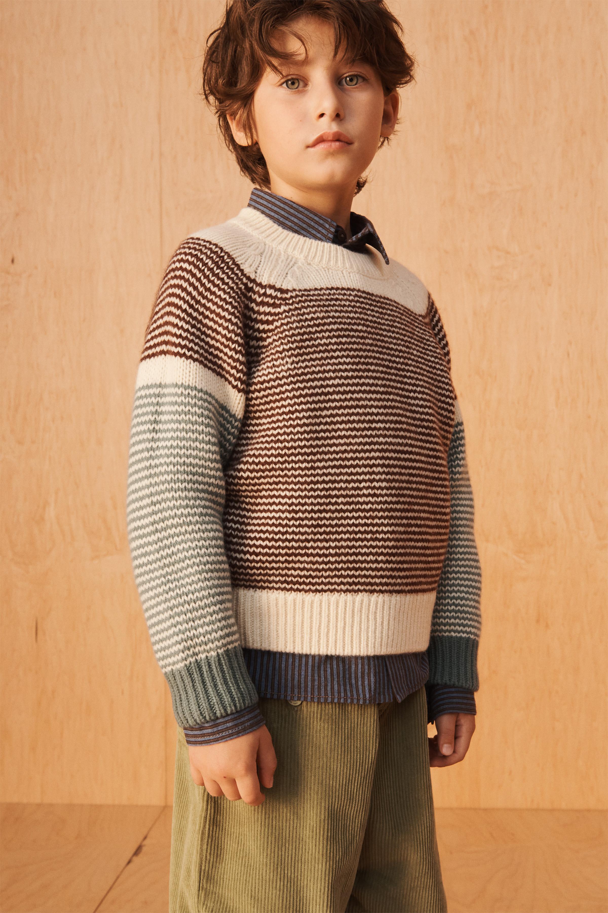 STRIPED 100% WOOL SWEATER LIMITED EDITION