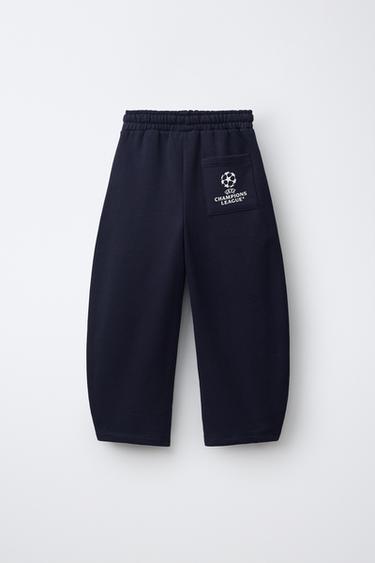 بنطلون بقصّة بالون بطبعة UEFA CHAMPIONS LEAGUE ® - أزرق الخاص بـ Zara