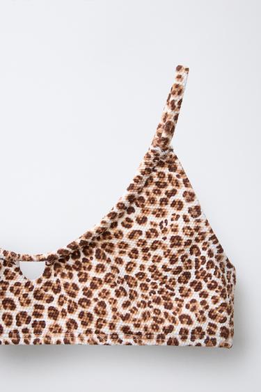 6-14 ANS/ BIKINI ANIMAL PRINT CUT OUT - Beige clair de Zara - Image 2