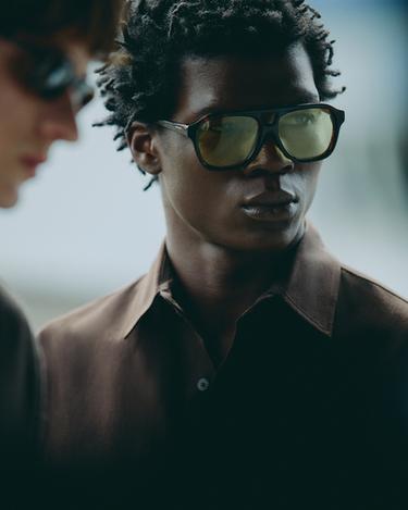 RECTANGULAR SUNGLASSES - Tortoiseshell by Zara