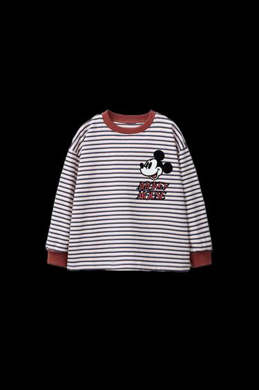 MICKEY MOUSE © DISNEY STRIPED MEDIUM WEIGHT T-SHIRT - Ecru by Zara
