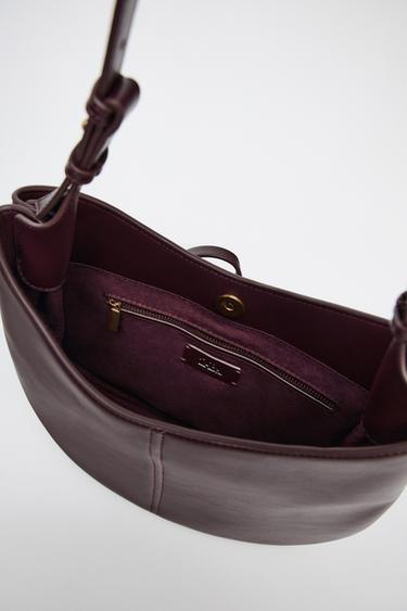SAC SEAU AVEC DRAGONNE - Bordeaux de Zara - Image 4