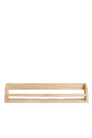 KIDS' WOODEN SHELF WITH FRONT BAR - Light beige by Zara