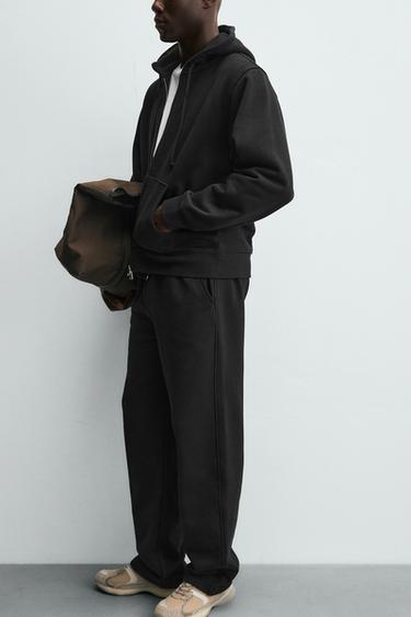 PANTALON JOGGER COUPE REGULAR - Noir de Zara - Image 5