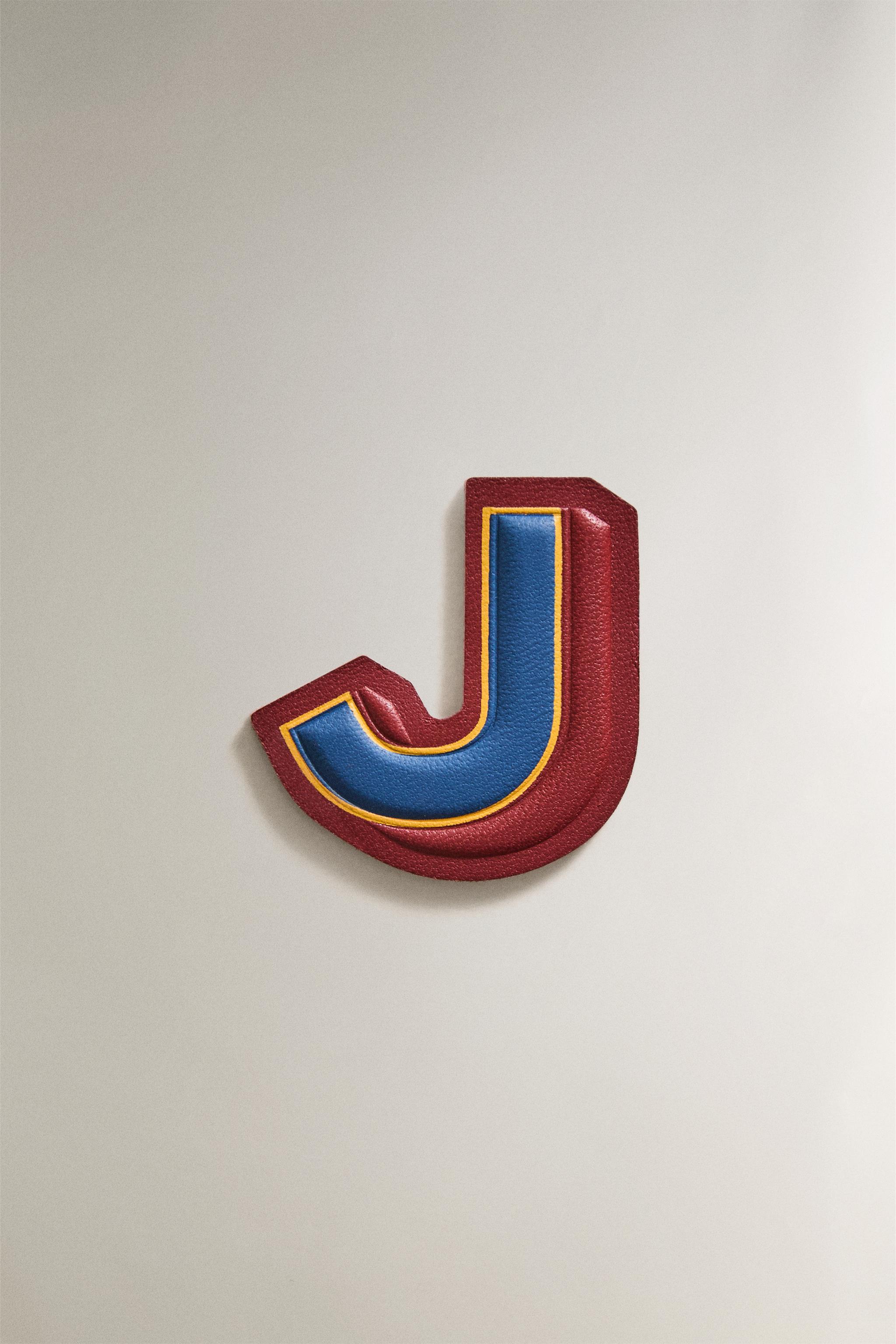 LEATHER LETTER J PATCH