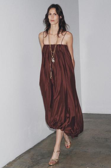 שמלה רב תכליתית מתרחבת ZW COLLECTION - טרקוטה של Zara - תמונה 0